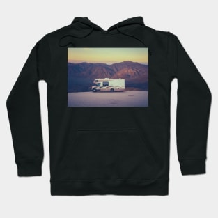 Retro RV Camper In The Desert Hoodie